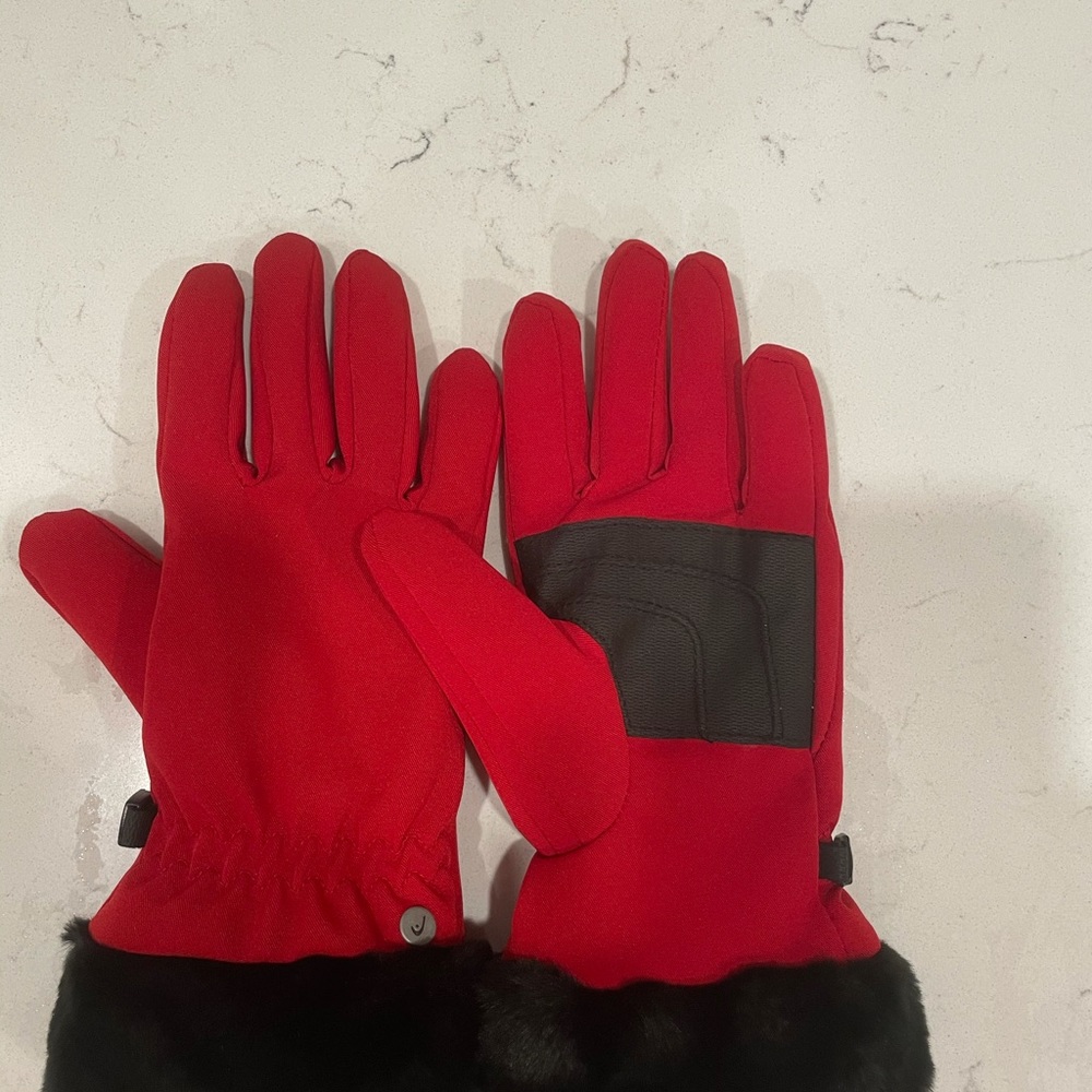 Red women gloves